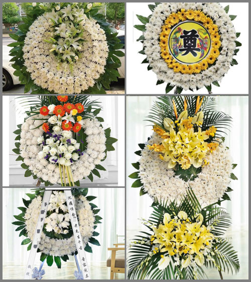 山东青岛黄岛区大村镇横山后村花圈速递